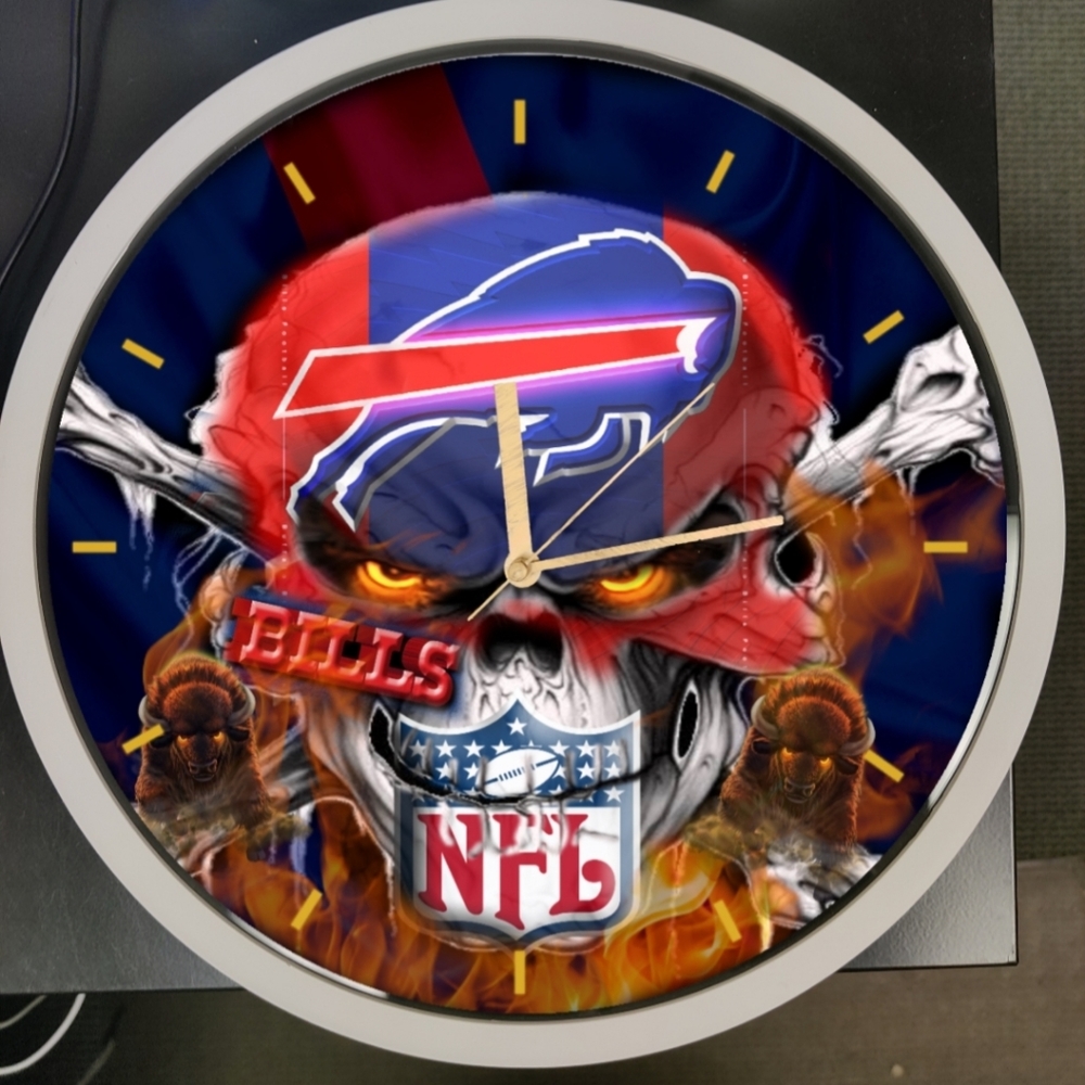 Buffalo Bills football clock